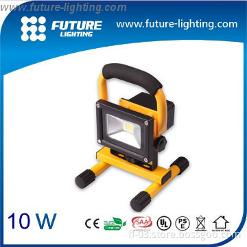 Hot sale portable working time>7hours 10W rechargeable floodlight